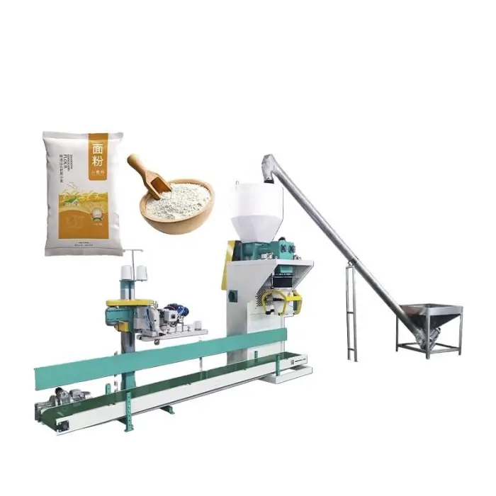 25kg 50kg Flour Powder Packing Machine Starch Cocoa Sugar Protein Powder Bagging Machine Bag Filler — image 6