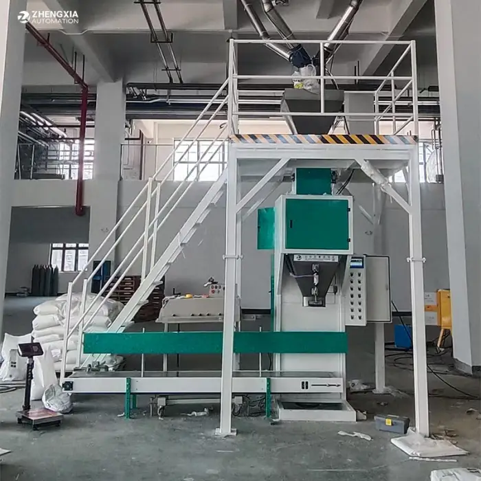 5-50kg Semi Automatic Granule Bagging Machine with Conveyor Sewing Machine Quantitative Poultry Feed Packing Machine — image 2