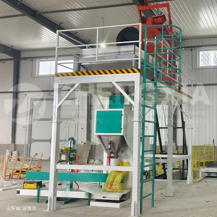 5-50kg Semi Automatic Granule Bagging Machine with Conveyor Sewing Machine Quantitative Poultry Feed Packing Machine — image 4