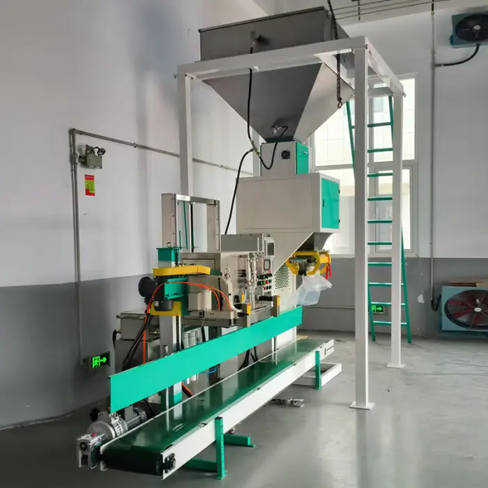 5-50kg Semi Automatic Granule Bagging Machine with Conveyor Sewing Machine Quantitative Poultry Feed Packing Machine — image 6