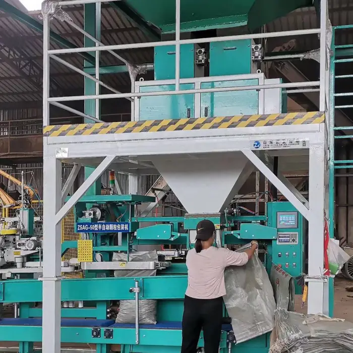 Automatic 5kg 25kg 50kg Rice Grain Packing Machine High Speed Weighing and Bag Filling Sealing Machine for Cereals Granules — image 2