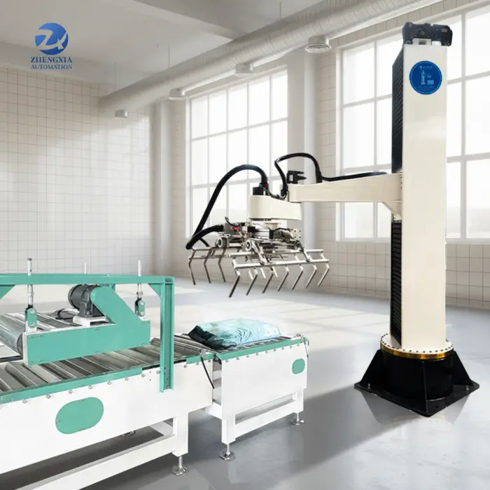 High Productivity Food Chemical Carton Bag Palletizing Machine Industrial Stacking Robot Single Column Palletizer — image 2