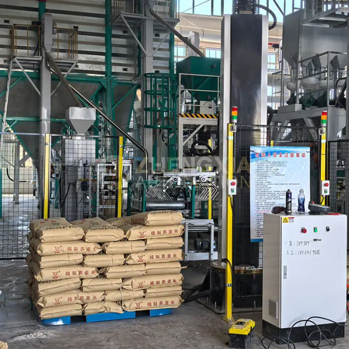 High Productivity Food Chemical Carton Bag Palletizing Machine Industrial Stacking Robot Single Column Palletizer — image 4
