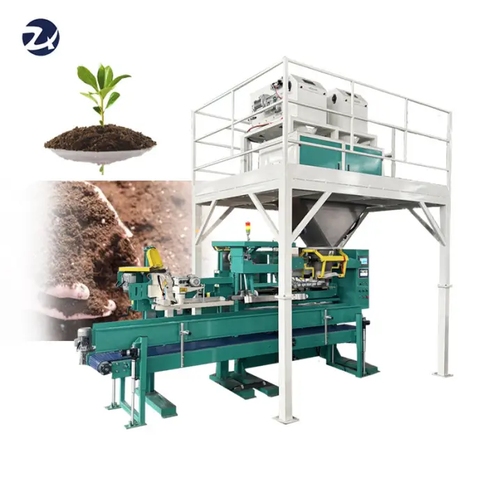 Granular Packing Machine10kg 30kg 50kg Corn Sugar Soil Sewing Weighting Sealing Filing Machine Rice Sand Packaging Machines — image 2