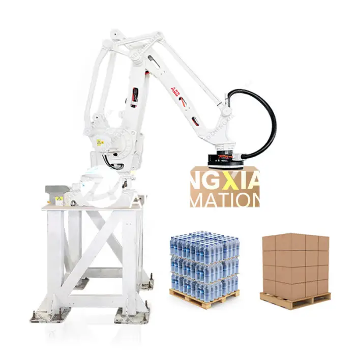 Customize Palletizing System Project for 25kg 50kg Bag Carton Case KAWASAKI Robot Palletizing Machine Robot Palletizer — image 2