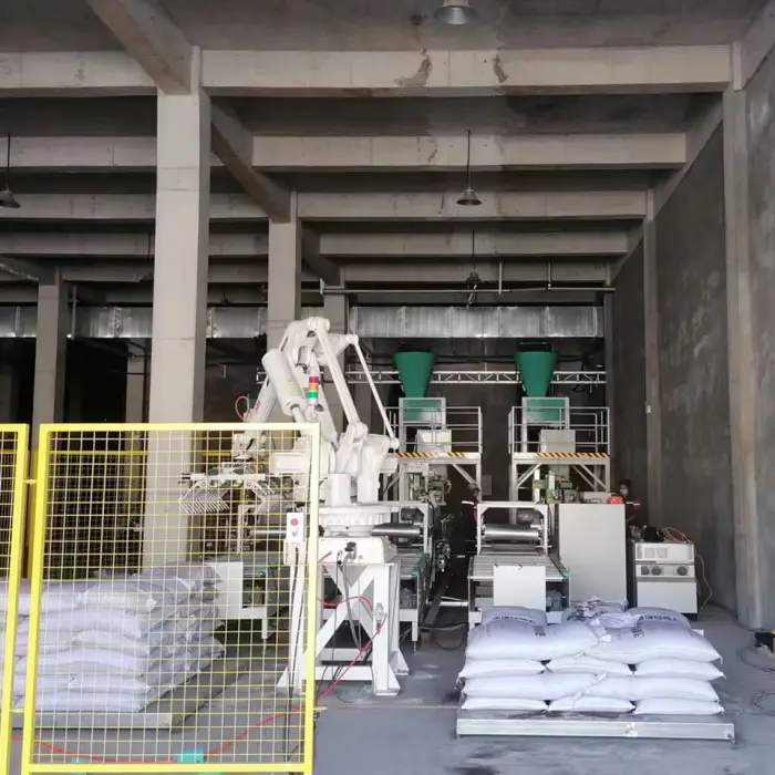 Customize Palletizing System Project for 25kg 50kg Bag Carton Case KAWASAKI Robot Palletizing Machine Robot Palletizer — image 5
