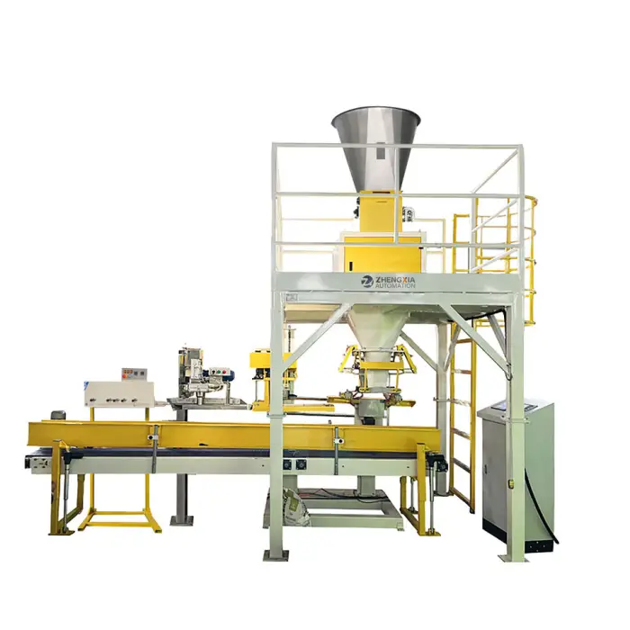 5-50kg Animal Food Grain Bean Nuts Wheat Corn Wood Pellet Packing Machine Rice Seed Automatic Bags Sewing Packing Machine — image 3