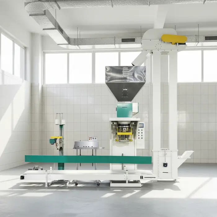 Granule Bagging Machine 5-50kg Packing Rice Fertilizer Plastic Pellet Corn Animal Feed Pet Food Pellet Filling Packaging Machine — image 2
