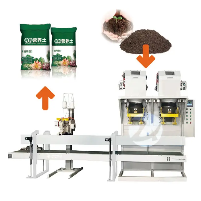 Double Station Belt Conveyor Packaging Machine Automatic Bag Making Sealing Packing Machinery — image 2
