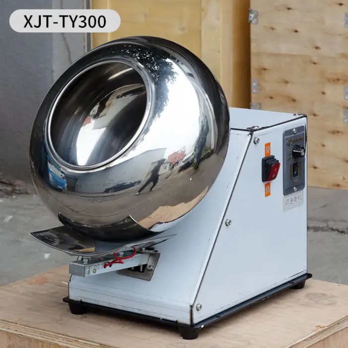 Commercial Stainless Steel Sugar Coating Machine for Candy Chocolate Nuts Tablets Seed Coating Candy Coater — image 2