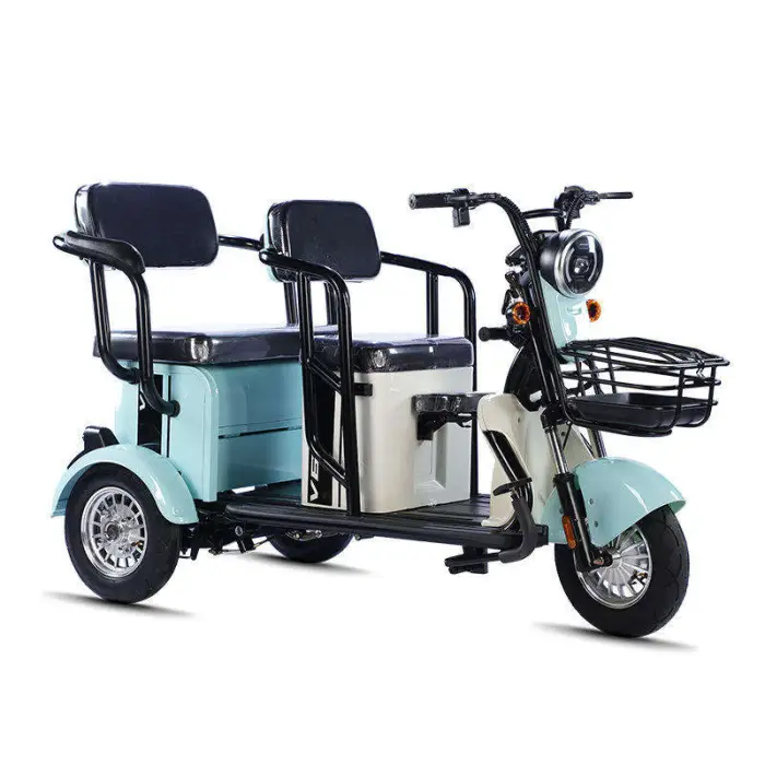 New Arrival 1000 W Brushless Electric Tricycle EEC Electric Scooter with Open Body 60v Solar Steel Frame 3 Wheels — image 2