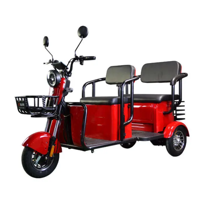 New Arrival 1000 W Brushless Electric Tricycle EEC Electric Scooter with Open Body 60v Solar Steel Frame 3 Wheels — image 4