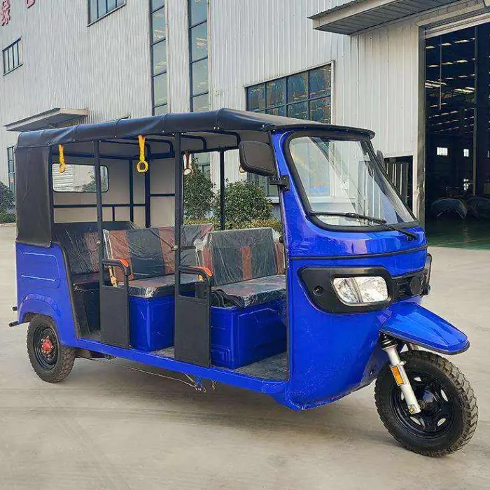 7500W Touring Trailer with Open Body Electric Tricycle >1000W Power 60-72V Voltage Motorized Passenger Vehicle — image 3