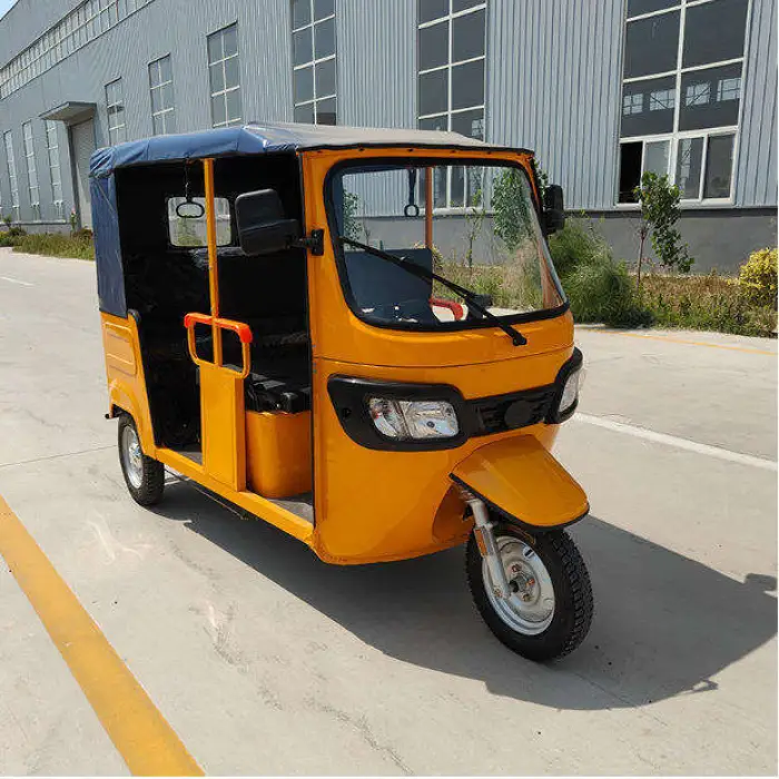 7500W Touring Trailer with Open Body Electric Tricycle >1000W Power 60-72V Voltage Motorized Passenger Vehicle — image 4
