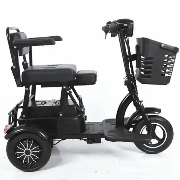 Electric Pedicab Three-seat 48V Steel & Aluminum 6-Speed Electric Tricycle with Brushless Motor 31-60km Range — image 5