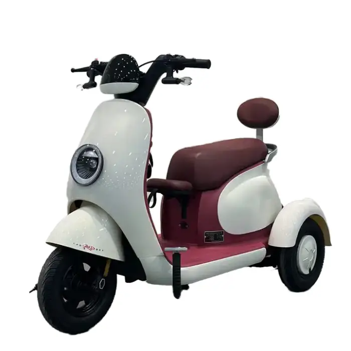 Spacious Seats 3 Wheels 3 Speed 48V 13.4Ah Adult Electric Scooter Tricycle with Brushless Motor Carbon Steel Frame — image 3