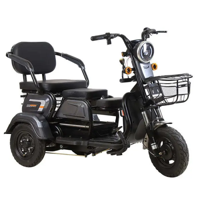 Reliable 600W 60V Brushless 3 Speed Electric Pedicab Rear Hub Motor Aluminum Frame 3 Wheels Lead-Acid Battery — image 4