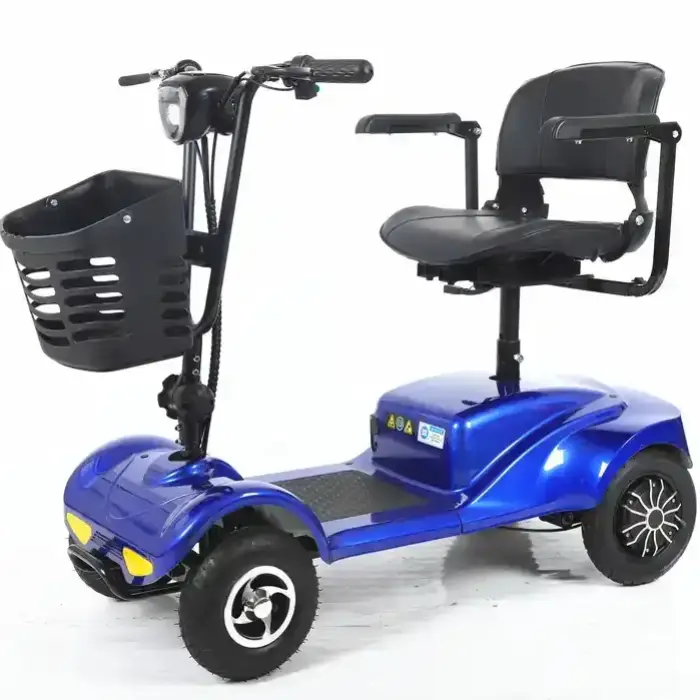 New Folding 48V Electric Pedicab Scooter Three-wheeled with Box for the Elderly and Disabled — image 3