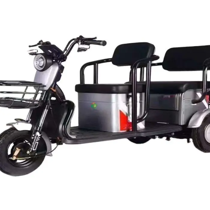 Mini Foldable High-Power 3-Wheel Electric Tricycle Scooter with Brushless Rear Hub Motor 3-Speed 600W 60V Lead-Acid Battery — image 6