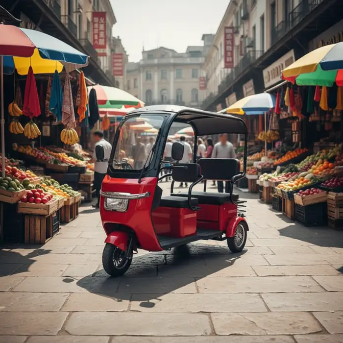 New Adult Electric Tricycle 3-Wheel Open Body 60V 6-Speed Brushless 500W-800W Lead-Acid Battery 25-30km/h Max Speed — image 3