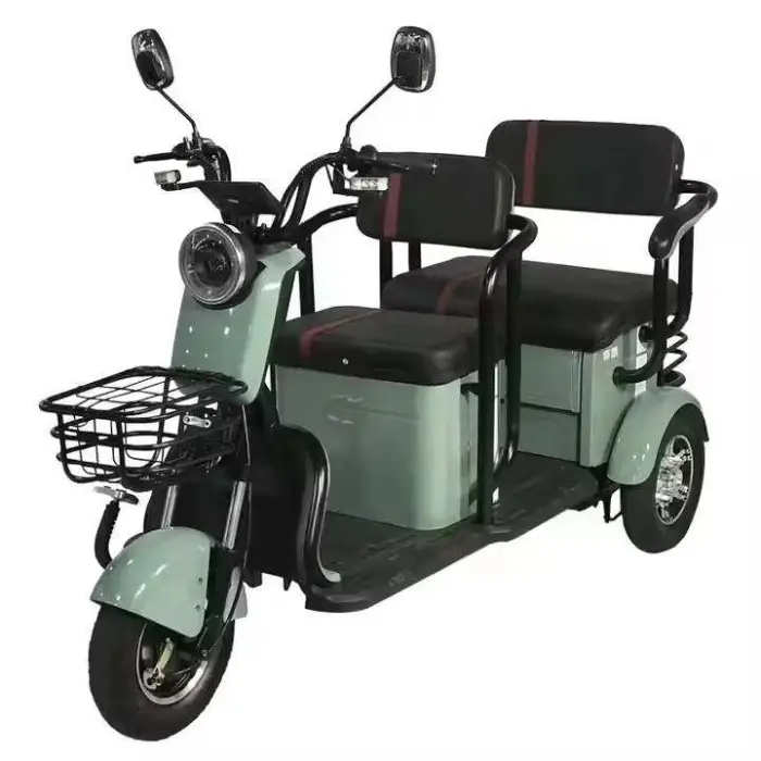 New Arrival 1000 W Brushless Rear Hub Motor Electric Tricycle EEC Scooter with Open Body 60v Solar Steel Frame 3 Wheels — image 3