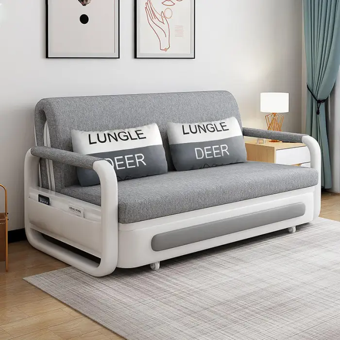 Modern Sofa Set Furniture Living Room Folding Sofa Bed with Storage Multi-functional Bed — image 3