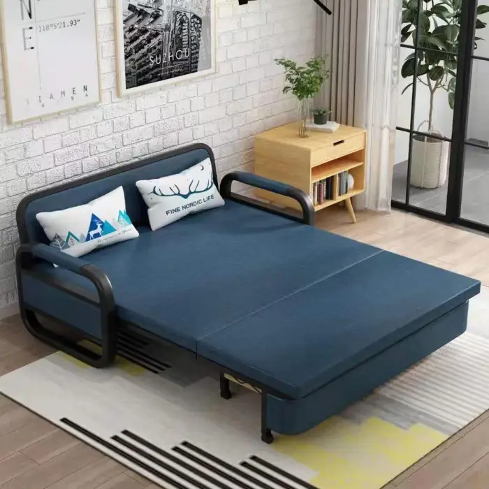 Modern Sofa Set Furniture Living Room Folding Sofa Bed with Storage Multi-functional Bed — image 5