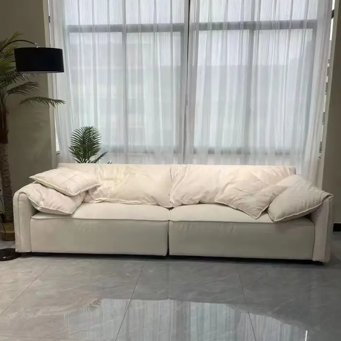Factory Wholesale Cheap Modern Nordic Sofas for Home Luxury Sofa Set Furniture Living Room — image 4
