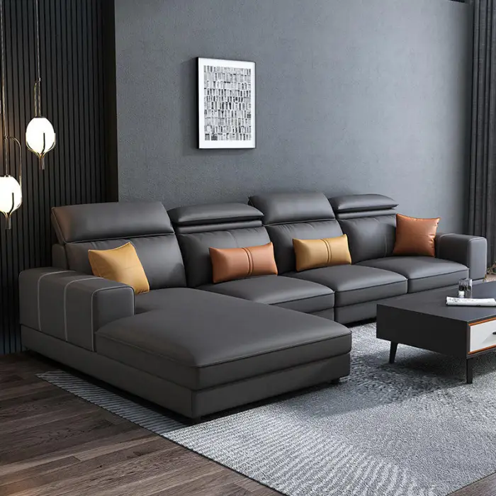 Popular Couch Living Room Sofas for Home Luxury Sectional Couch Set Modern Living Room Furniture Sofa Set — image 2