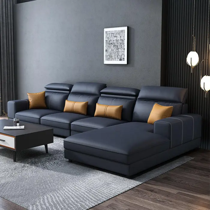 Popular Couch Living Room Sofas for Home Luxury Sectional Couch Set Modern Living Room Furniture Sofa Set — image 4