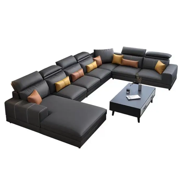 Popular Couch Living Room Sofas for Home Luxury Sectional Couch Set Modern Living Room Furniture Sofa Set — image 6