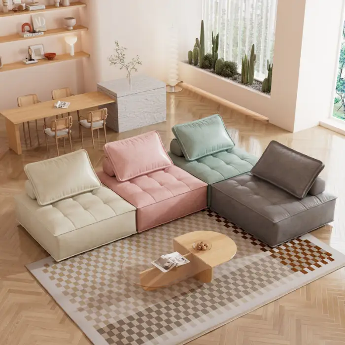 New Arrival Modern Sectional Sofa Living Room Furniture l Shaped Corner Modular Couches Sectional Sofa — image 3