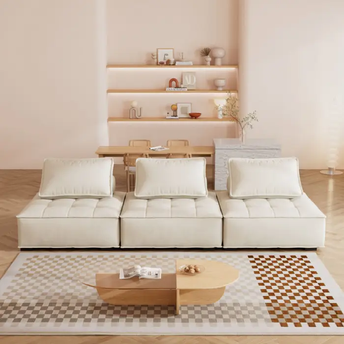 New Arrival Modern Sectional Sofa Living Room Furniture l Shaped Corner Modular Couches Sectional Sofa — image 5