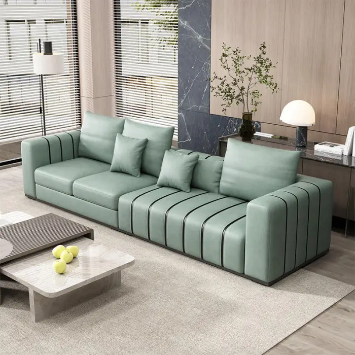 Italian Furniture Luxury Sofa 2024 Bedroom Set Couches Modern Sofa 1 Set Nordic Minimalist Sofa for the Living Room — image 3