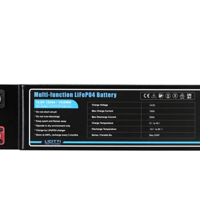 Slim Lithium 12v Battery Lithium LiFePO4 Battery 300AH Multi-function Monitor DIY for Camping RV Portable Power Station 3000w — image 4