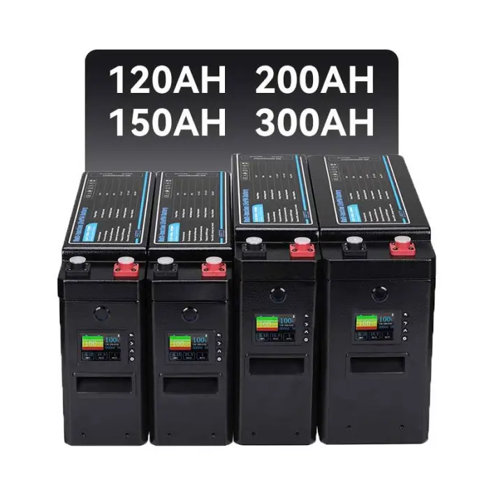 Slim Lithium 12v Battery Lithium LiFePO4 Battery 300AH Multi-function Monitor DIY for Camping RV Portable Power Station 3000w — image 6
