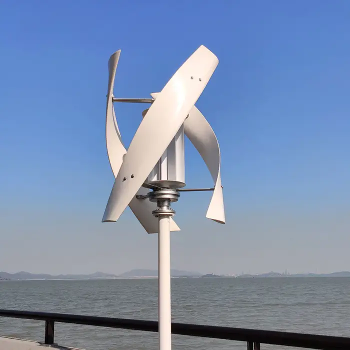 High Voltage 2000W Home Use Wind Turbine 2kw 2.5kw Vertical Axis Maglev Plant 24V 48V Hybrid Charge Controller Generator for — image 3