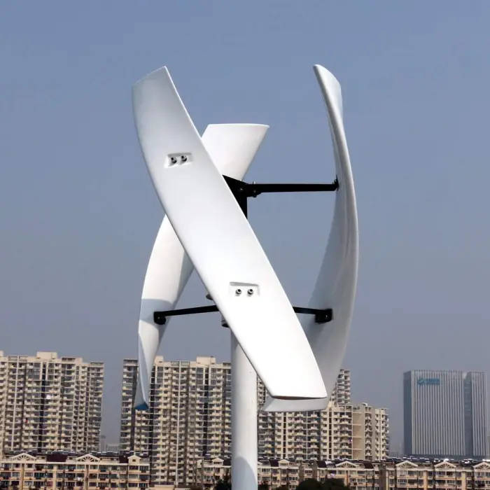 High Efficiency Vertical Axis Wind Turbine Generator Set 10kW 20kW Low Noise Spiral Blade Wind Generator for Home Use — image 6
