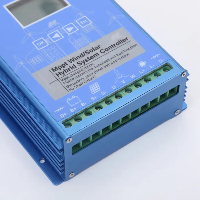 Made in China Mppt Charge Controller 1000W 12V 24V 48V 2KW Wind Solar Hybrid With Dump Load Regulator 3kw — image 5