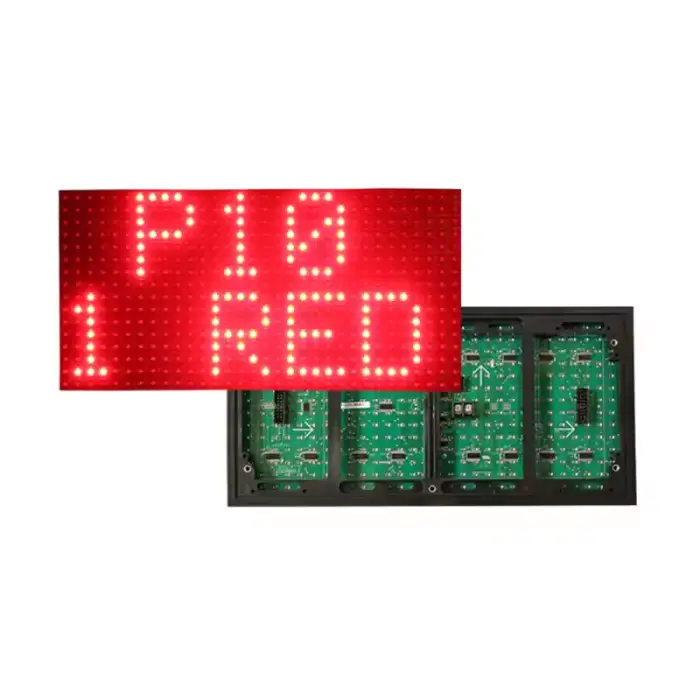 RGX DIP 320*160mm LED Panel Red Word Message Board Parking Lot Information Alert Outdoor Scrolling Single Red Color LED Display — image 3