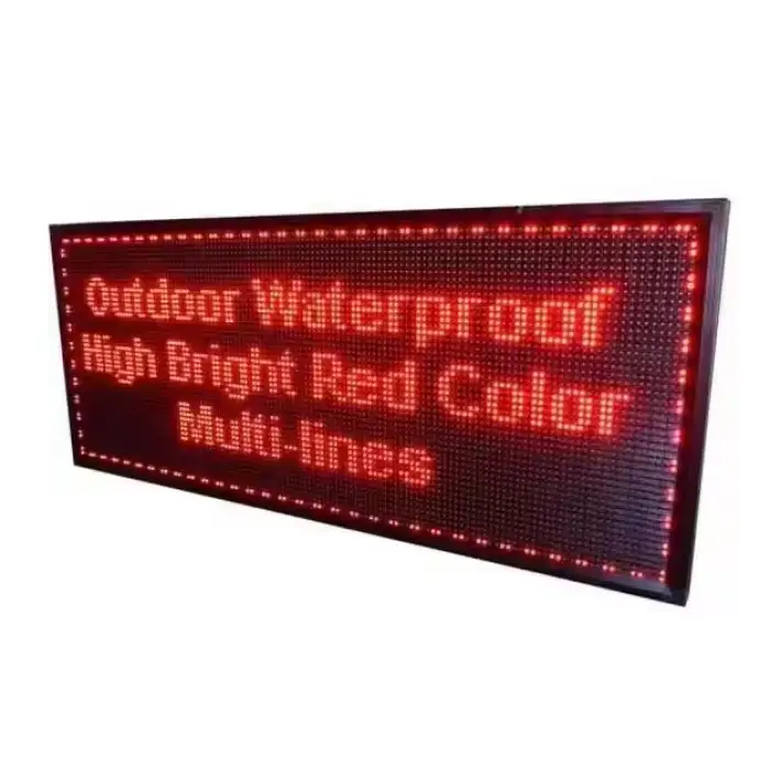 RGX DIP 320*160mm LED Panel Red Word Message Board Parking Lot Information Alert Outdoor Scrolling Single Red Color LED Display — image 6