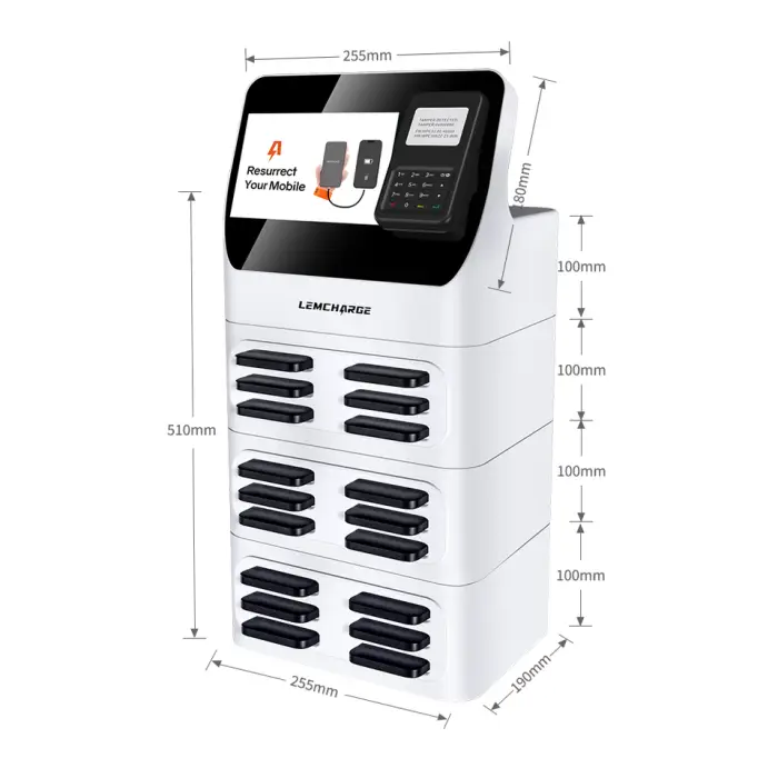 Rental Phone Charger 6/8/12 Slots Powerbank Sharing Station Commercial Cell Phone Charging Station Power Bank Automat — image 7