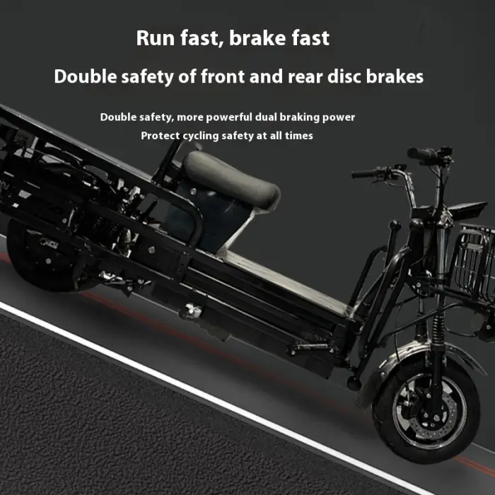 High Power Customizable Electric Tricycle Large Flat Pedal Open Body for Pulling Goods Durable Battery Car Reputed Manufacturer — image 3