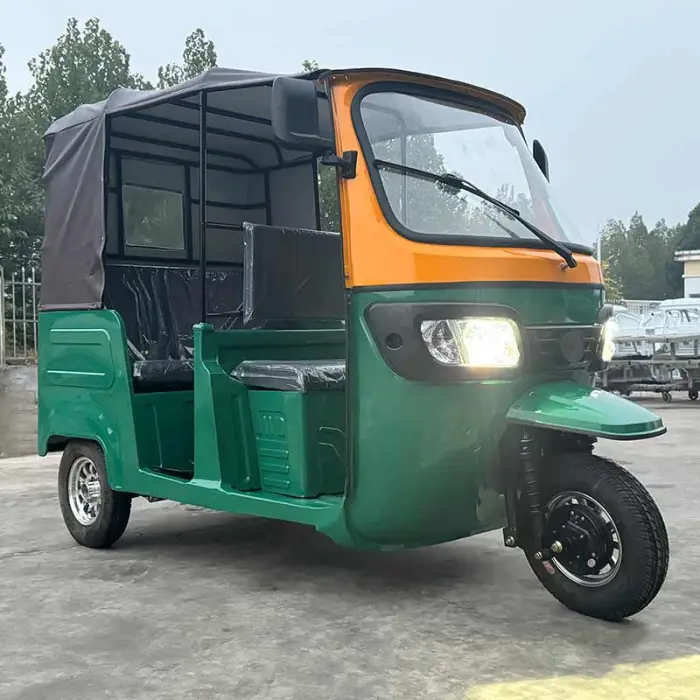 2024 New Arrival 5-Seat Passenger Tricycle Taxi Tuk Tuk Bajaj Adult Tricycle 3 Wheel Ev Rickshaw — image 3