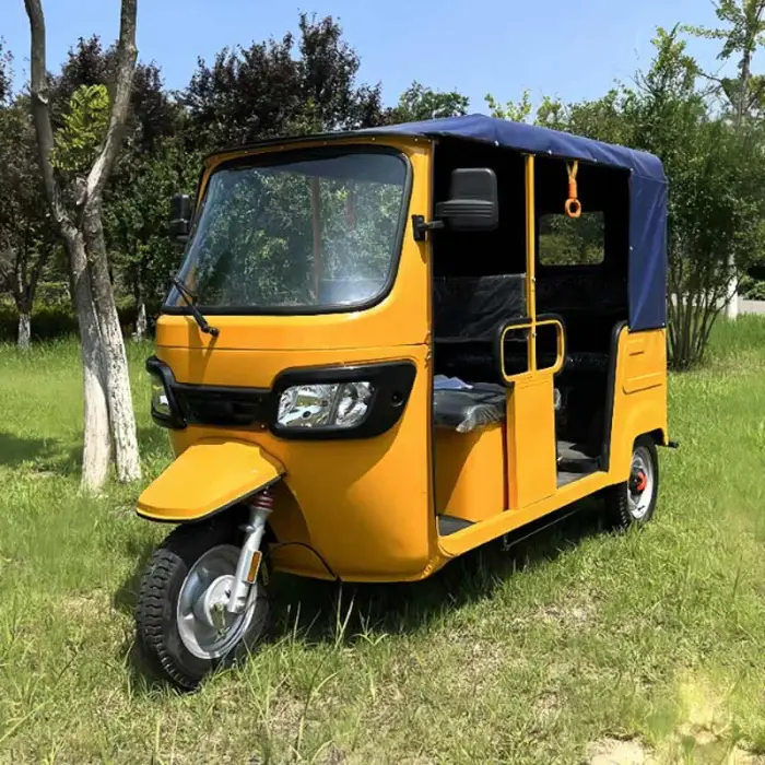 2024 New Arrival 5-Seat Passenger Tricycle Taxi Tuk Tuk Bajaj Adult Tricycle 3 Wheel Ev Rickshaw — image 4