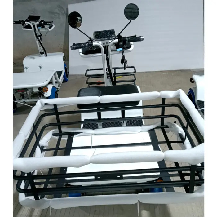 48V 1000W Mobility 4 Wheel Electric Cargo Bike 4 Wheel High Speed Electric Cargo Tricycles — image 6