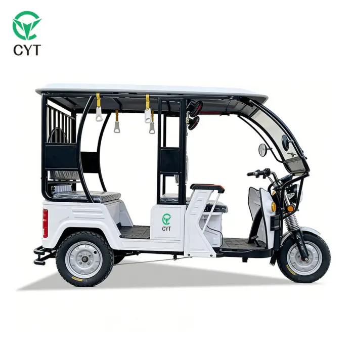 Factory Price Electric Tuk Tuk Bajaj Type Passenger Rickshaw 3 Wheel Electric Tricycle for Sale — image 4