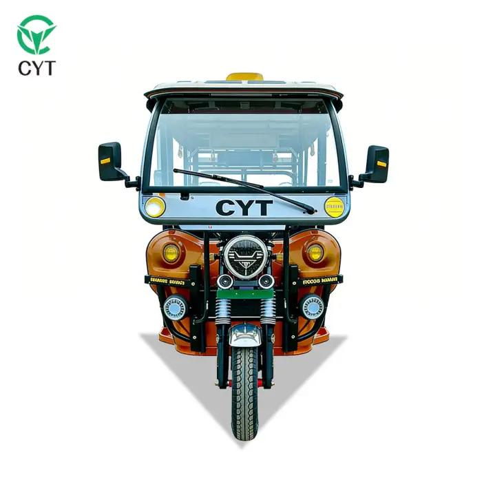 Factory Price Electric Tuk Tuk Bajaj Type Passenger Rickshaw 3 Wheel Electric Tricycle for Sale — image 7