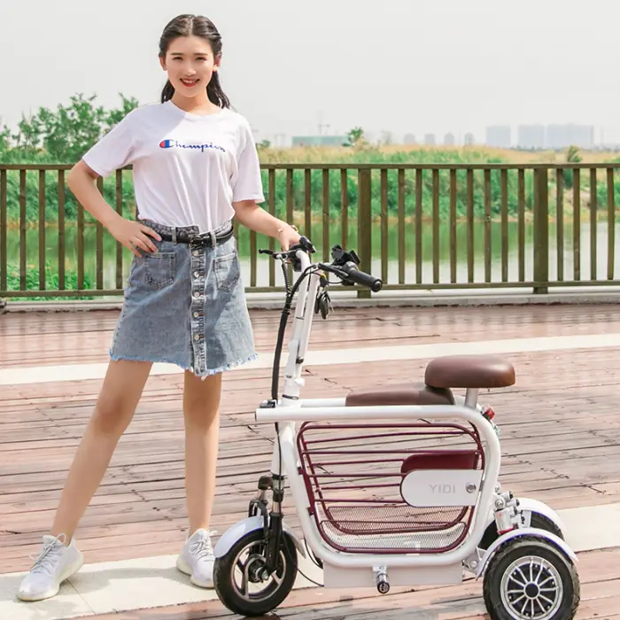 OEM Factory Electric Tricycle Supplier Three Wheels Electric Bike 48V 400W Ebike Electric Bicycle — image 7
