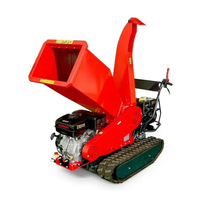 Customized Portable Chipper 100mm Branch Chipper Household Petrol Wood Shredder Cutting Capacity Crusher Farm Mulcher C — image 4
